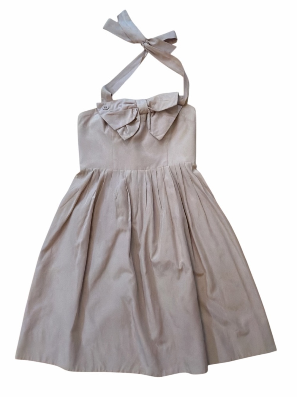 Hitherto by Anthropologie BHLDN Bowed Halter Dress
